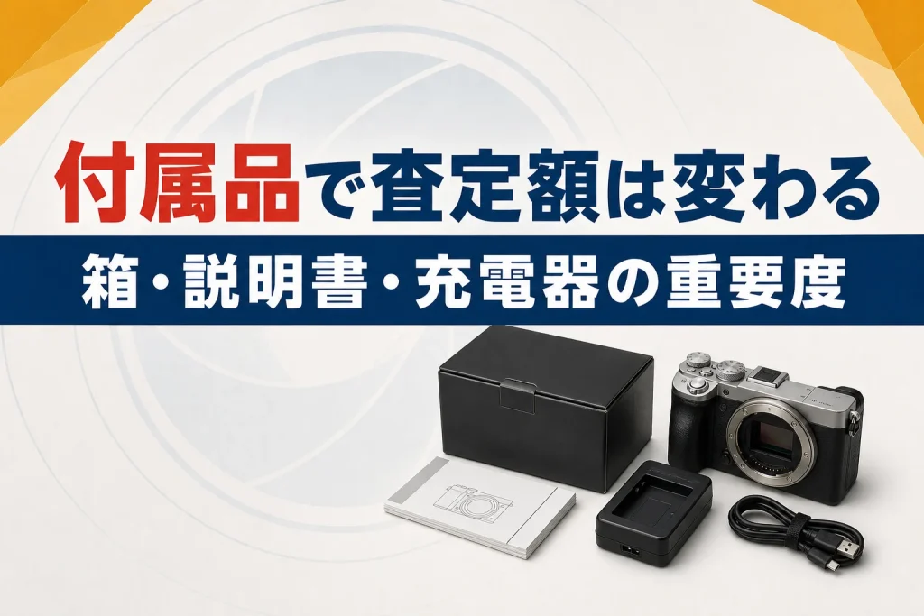 箱・説明書・充電器は査定額に影響する？付属品の重要度