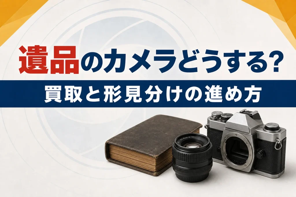 遺品整理で出てきたカメラはどうする？買取・形見分けの進め方