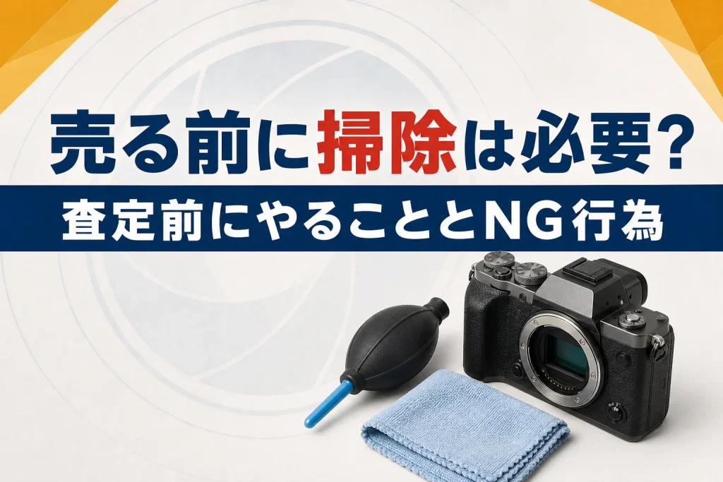 カメラは掃除してから売るべき？査定前の正解を解説