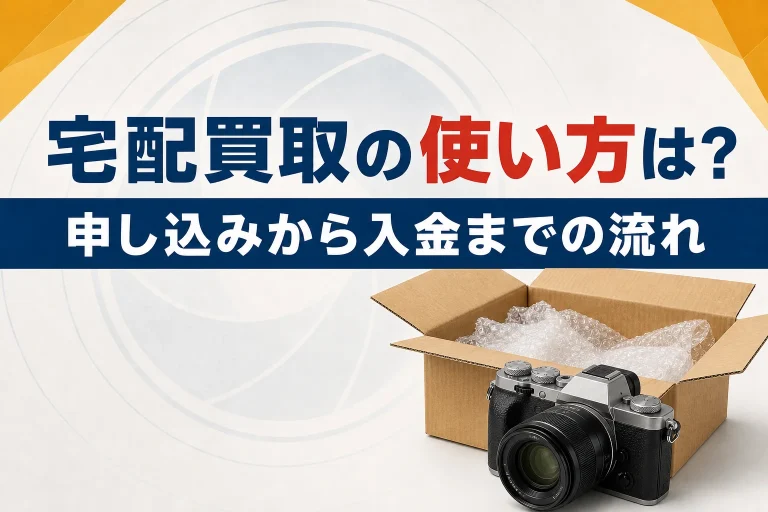 カメラの宅配買取の使い方｜申し込みから入金までの流れ