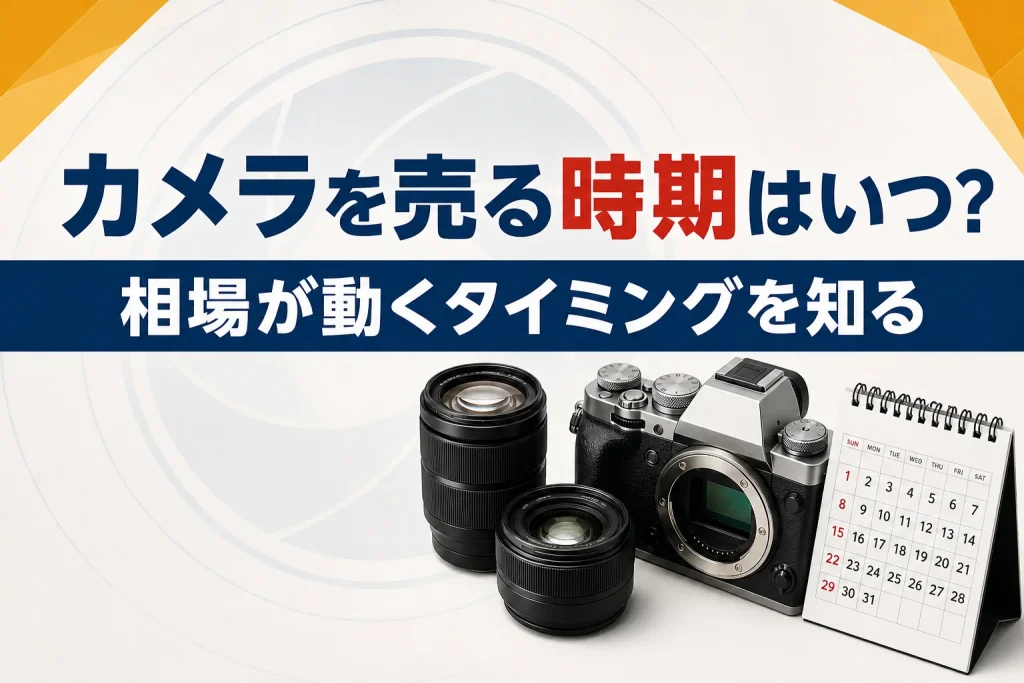 カメラを売るベストな時期はいつ？相場が動くタイミング